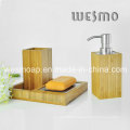 White Washed Finish Bamboo Bathroom Set (WBB0301B)